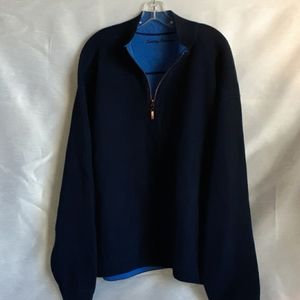 Mens Nvy/Lt BlueTommy Bahama Reversible Sweater